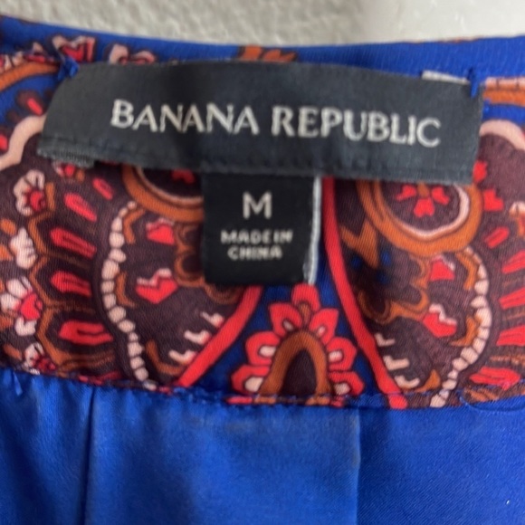 Banana Republic Sleeveless Paisley Design Midi Dress - Picture 3 of 7